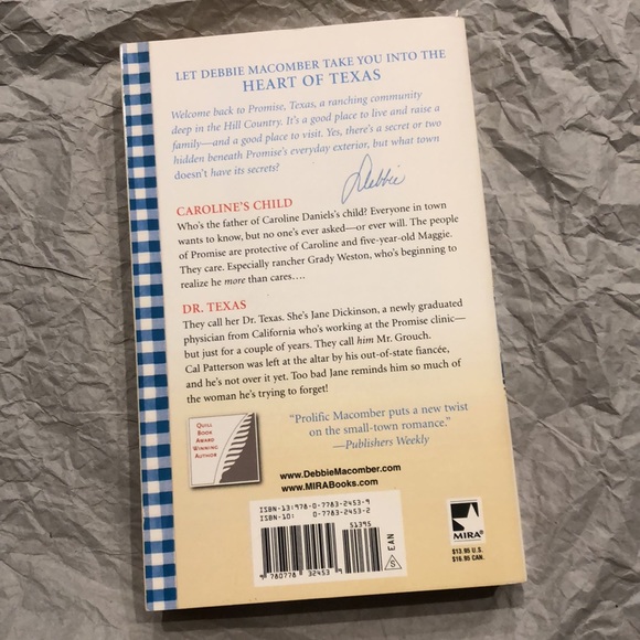 ⭐️5 for $15⭐️Caroline’s Child & Dr. Texas by Debbie Macomber | Book - Picture 2 of 2
